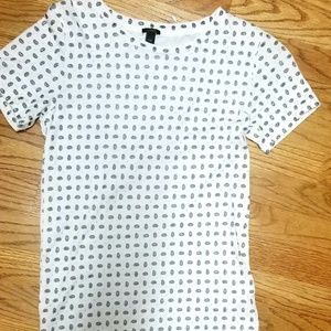 J crew short sleeve short super cute